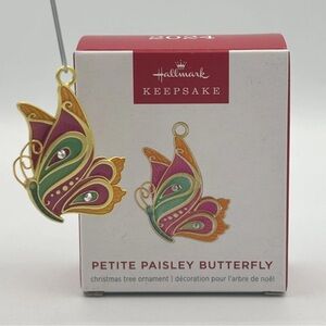 🦋Hallmark Keepsake Petite Paisley Butterfly Ornament 2024 NEVER REMOVED BOX NWT